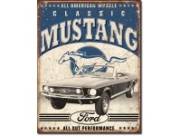 Enseigne Ford Mustang en métal / Classic
